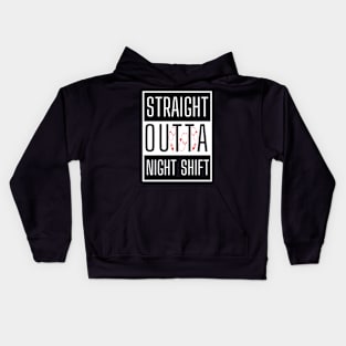 Funny Healthcare Professional Night Shift Gift Kids Hoodie